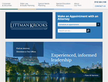 Tablet Screenshot of littmankrooks.com